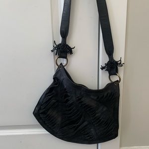 Chloe black fringe bag